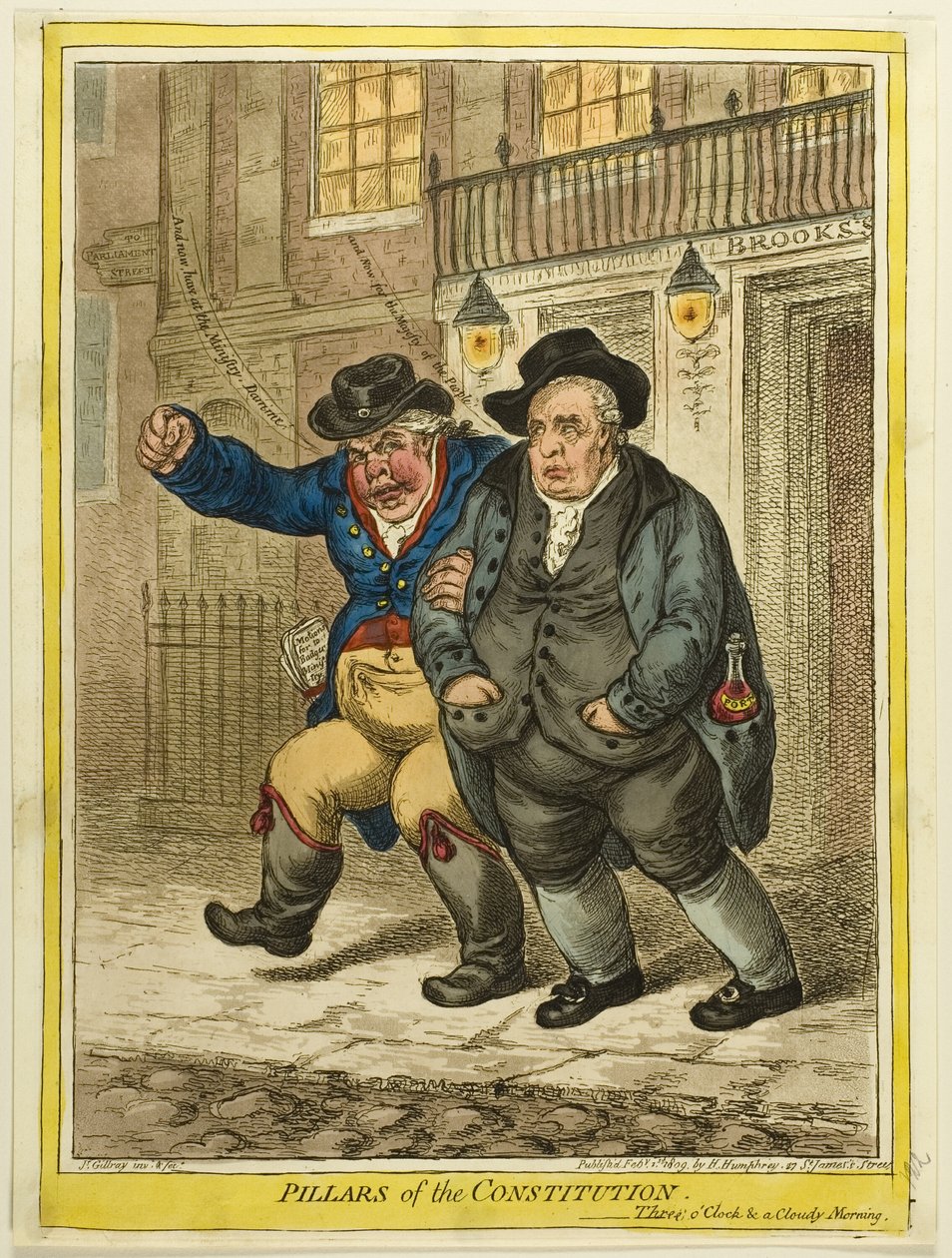 I pilastri della Costituzione da James Gillray