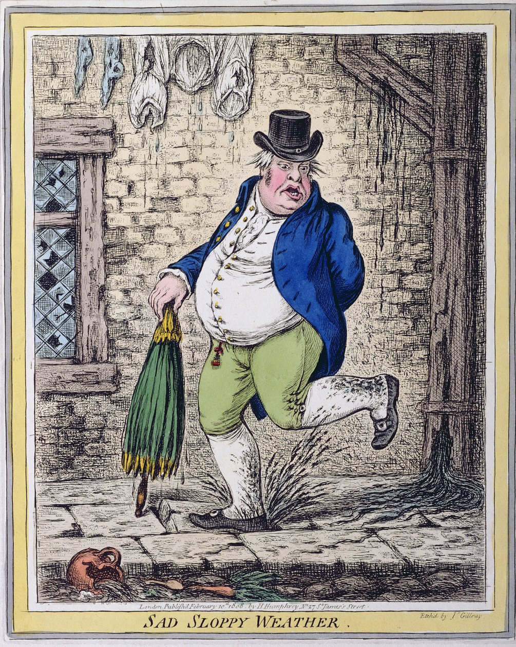 Tempo triste e fangoso da James Gillray