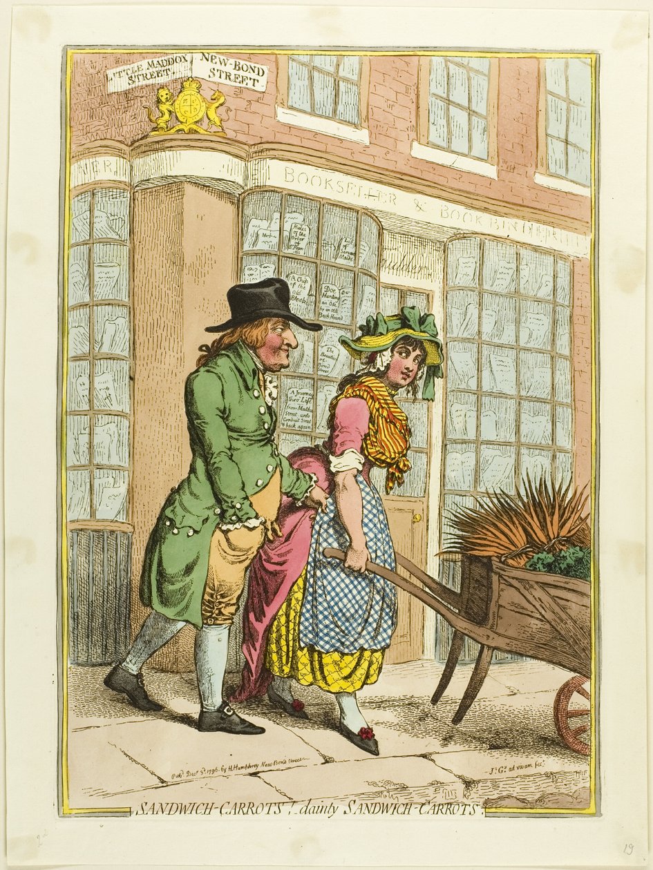 Carote sandwich! Carote sandwich delicate da James Gillray