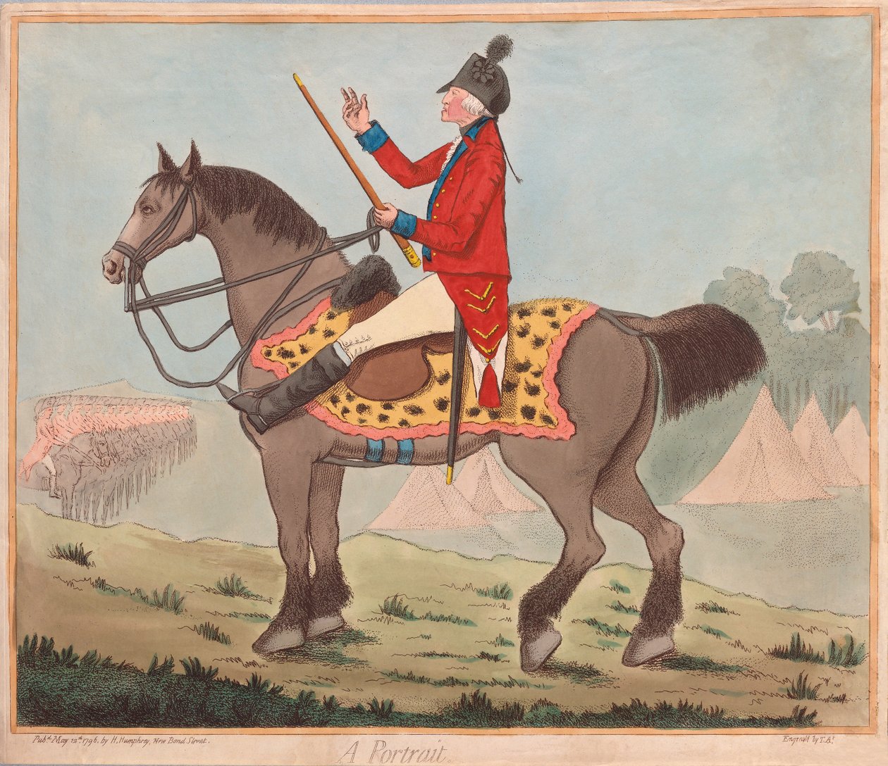 Sir David Dundas (1735 - 1820) - Un ritratto, pub. 1796 da James Gillray