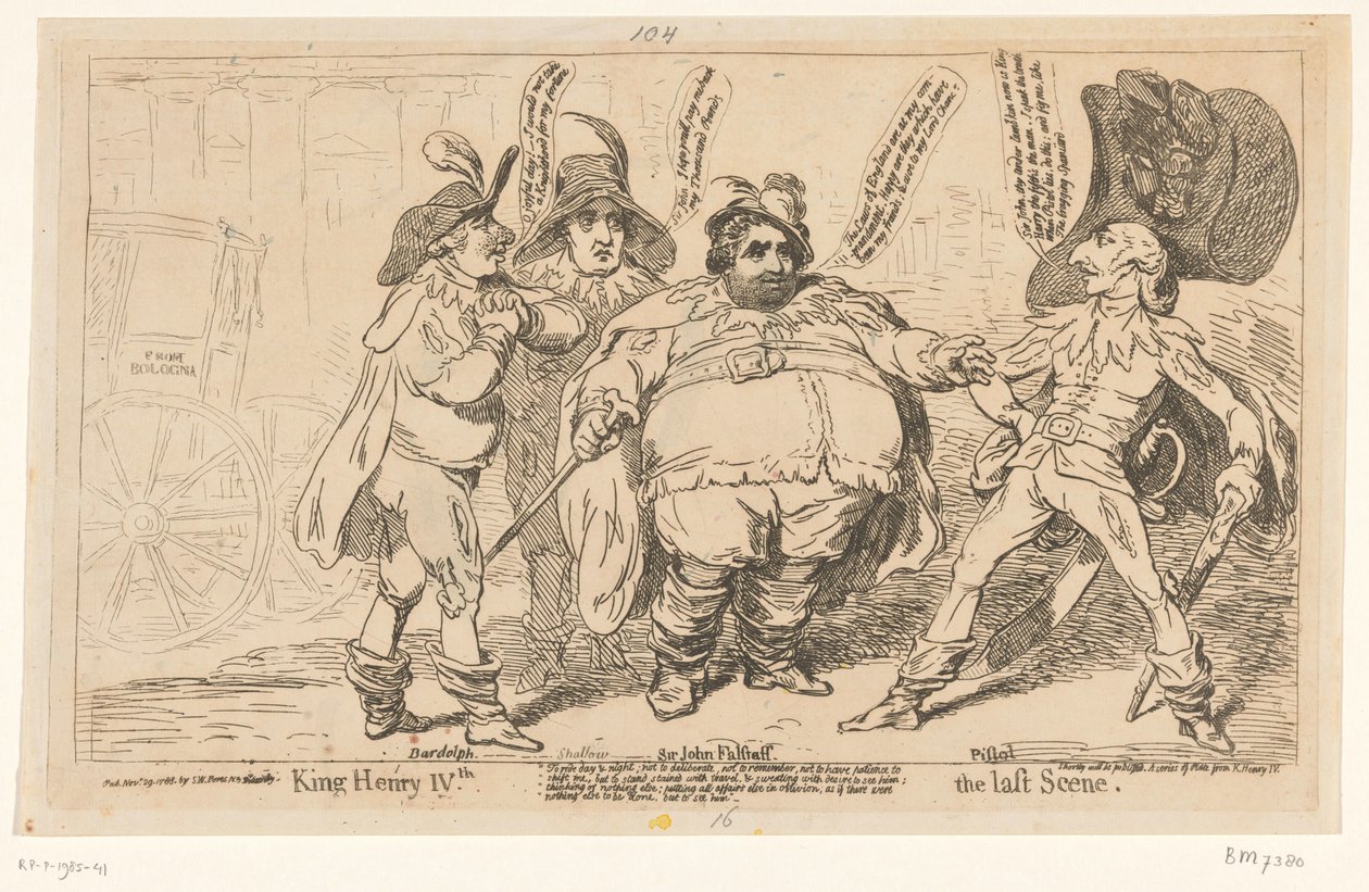 Caricatura su Charles Fox, 1788 (Re Enrico IV. L
