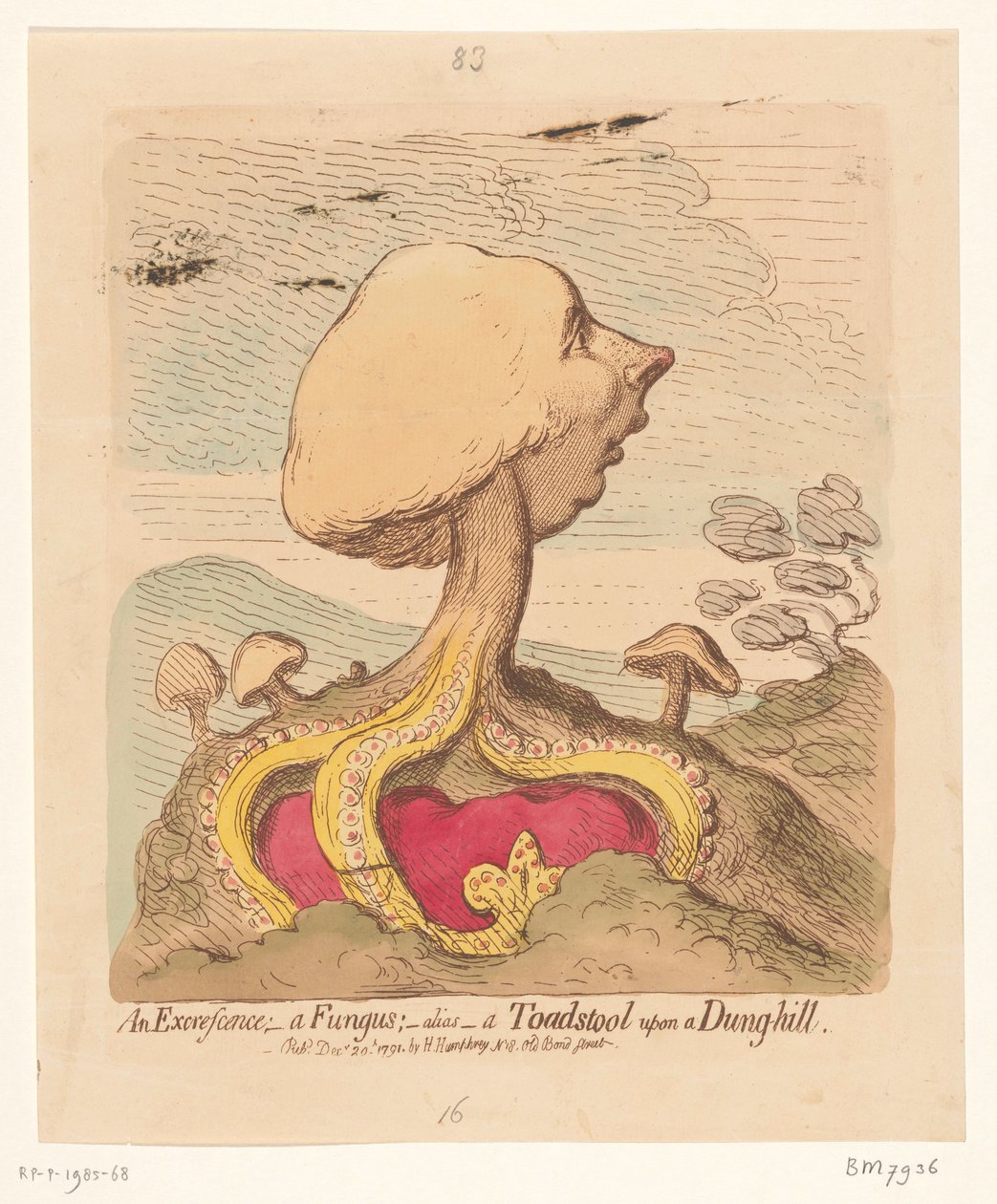 Caricatura di William Pitt il Giovane, 1791 da James Gillray