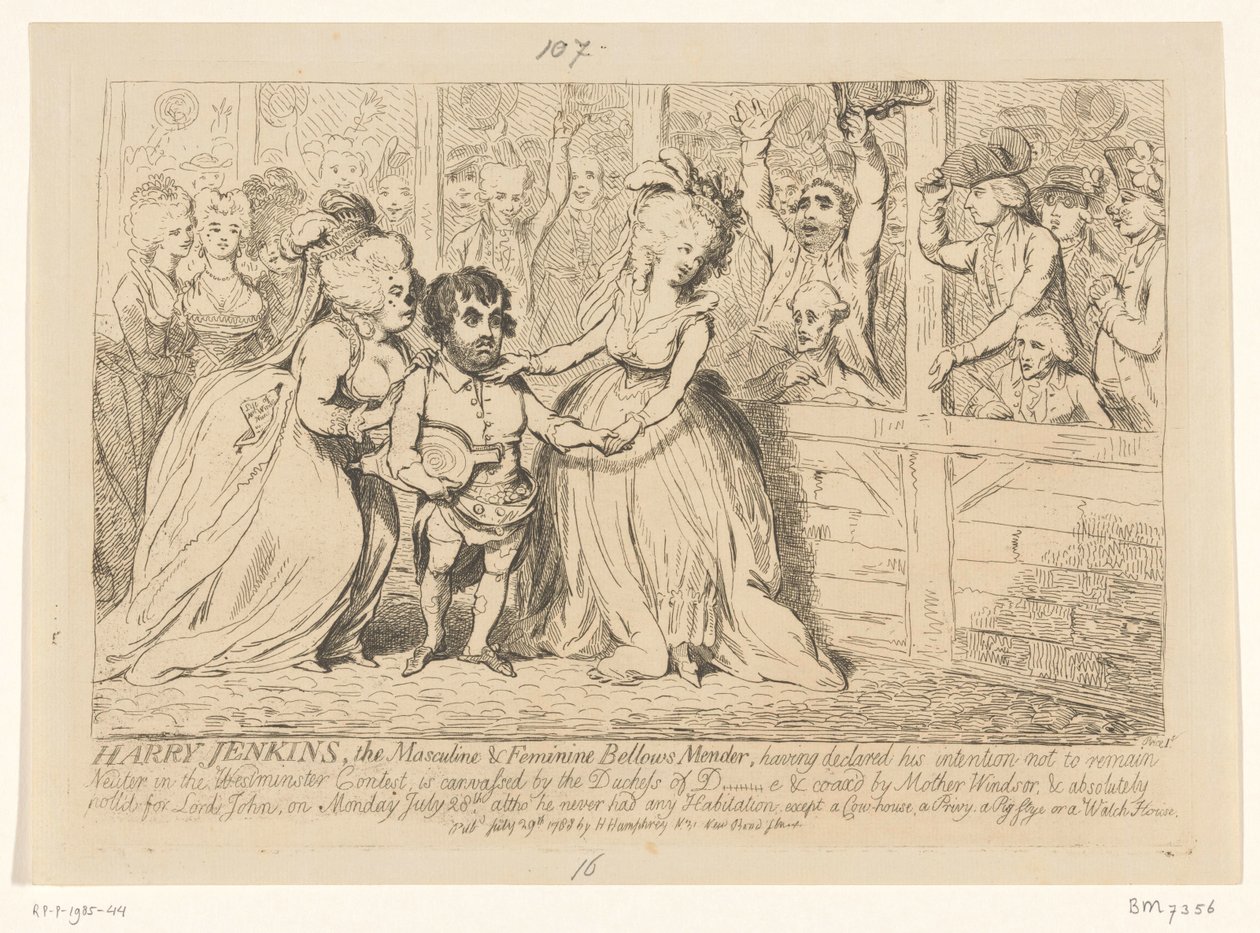 Caricatura della politica interna inglese, 1788 da James Gillray