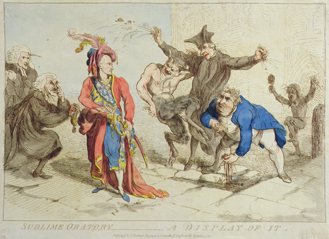 Oratoria sublime: una dimostrazione di essa da James Gillray