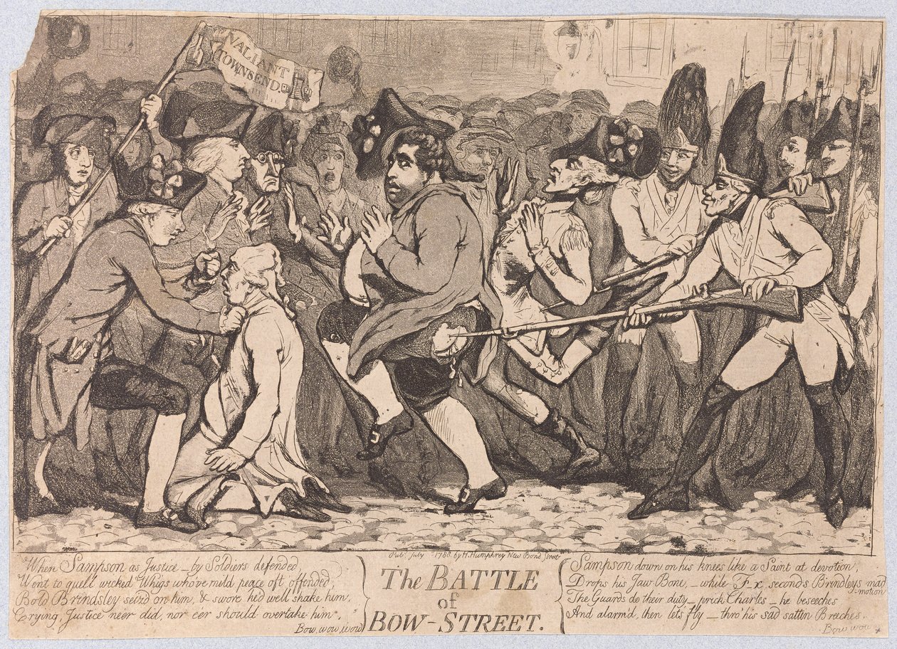 La battaglia di Bow-Street da James Gillray