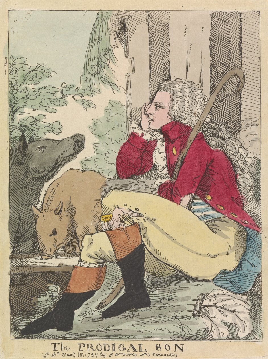 Il figliol prodigo da James Gillray
