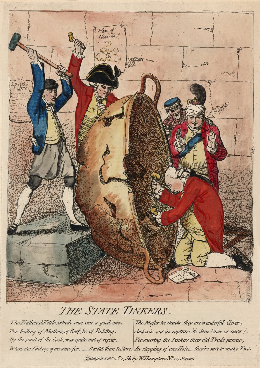 I riparatori di stato, pubblicato da W. Humphrey, 10 febbraio 1780 da James Gillray