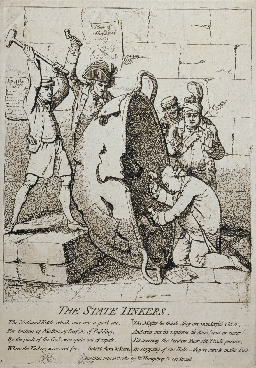 I riparatori di stato, pubblicato da William Humphrey nel 1780 da James Gillray