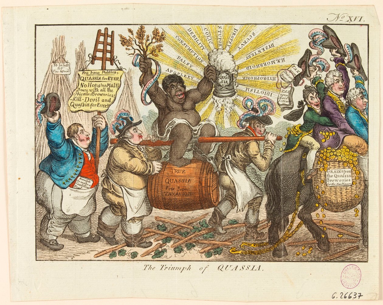 Il trionfo della Quassia da James Gillray