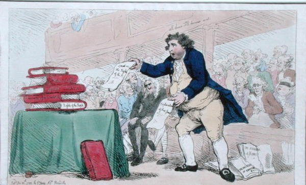 Il mangiatore di parole da James Gillray