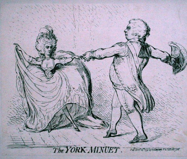 Il minuetto di York da James Gillray