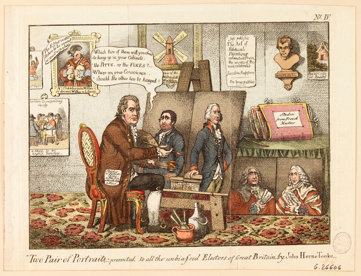 Due coppie di ritratti: presentate a tutti gli elettori imparziali della Gran Bretagna, da John Horne Tooke da James Gillray