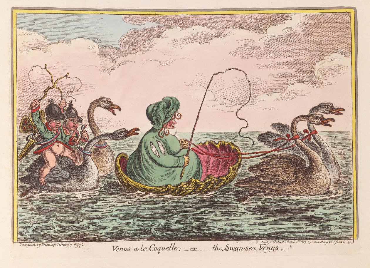 Venere alla Coquelle; o la Venere di Swansea da James Gillray