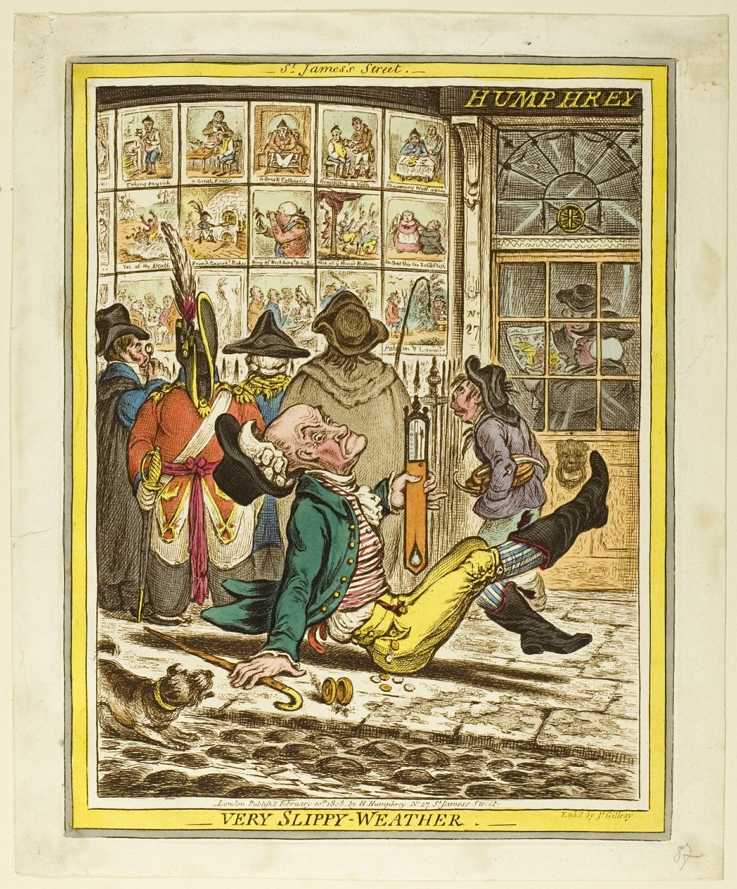 Tempo molto scivoloso da James Gillray