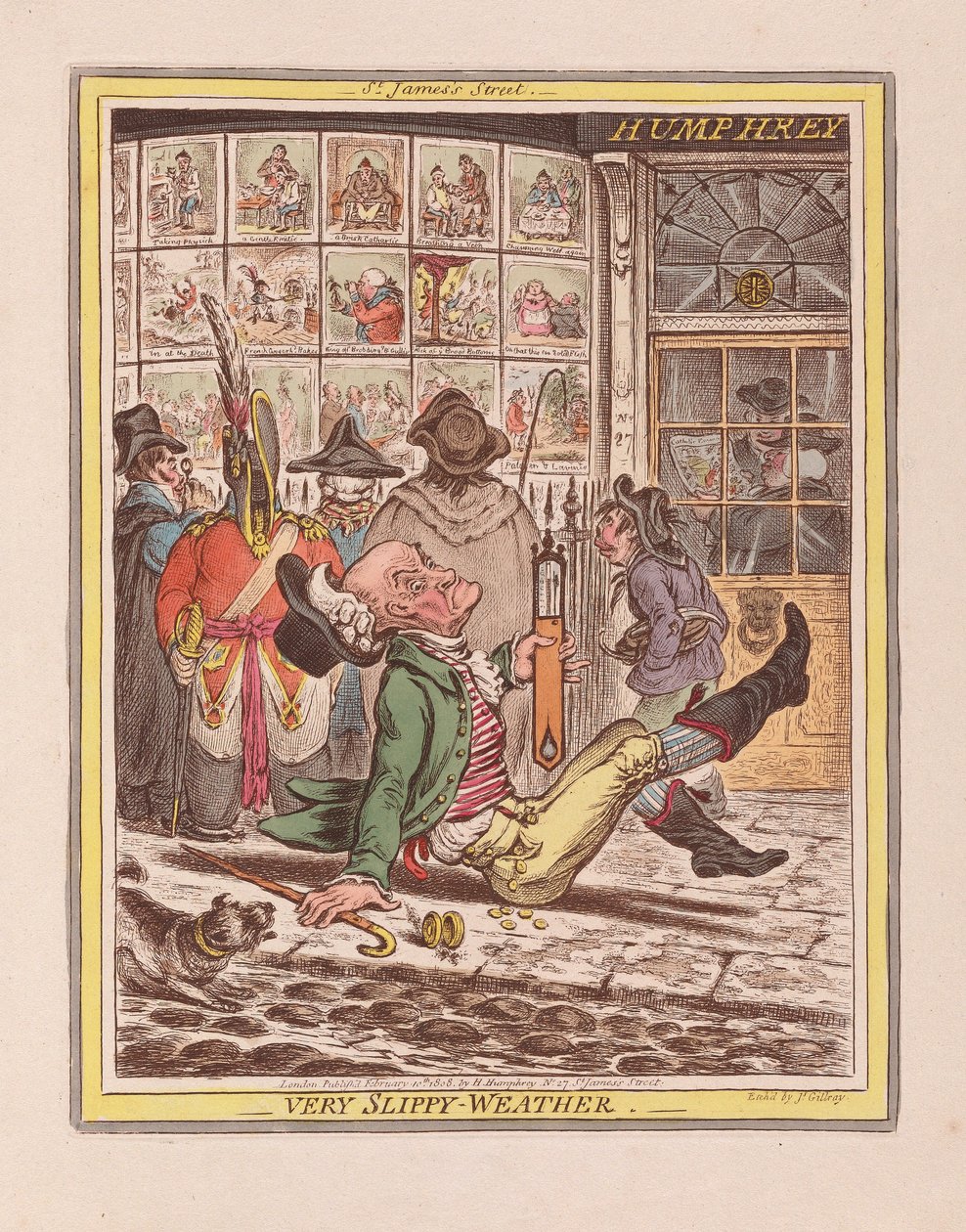 Tempo molto scivoloso da James Gillray
