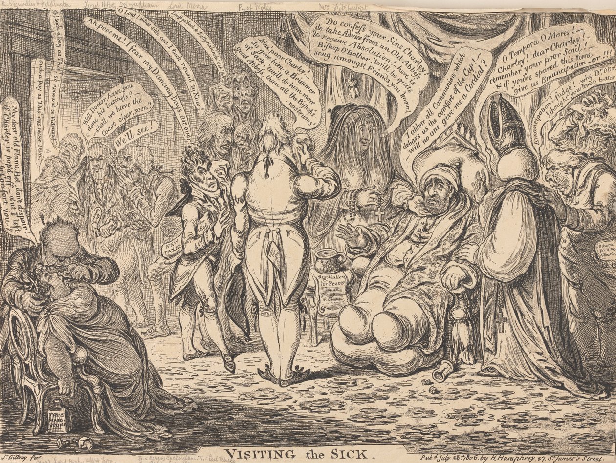 Visita agli ammalati da James Gillray