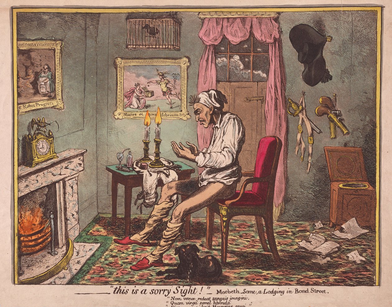 Questa è una vista triste! Pub. 1786 da James Gillray