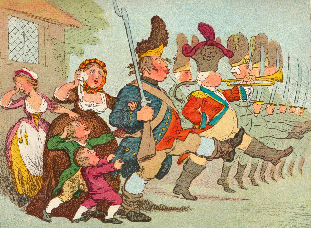 John Bull va alla guerra, XVIII secolo da James Gilray