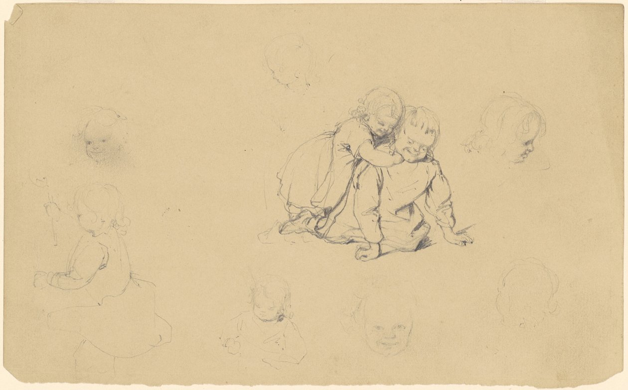 Studi di bambini che giocano da James Goodwyn Clonney