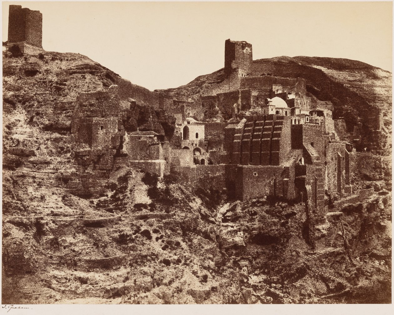 Monastero di Mar Saba, c. 1855 (foto) da James Graham