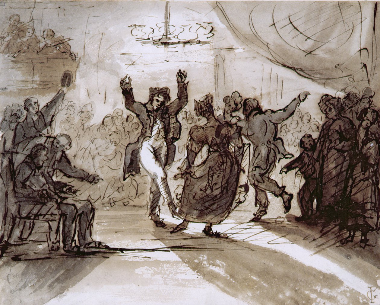 Il ballo di caccia, c.1820 da James Grant