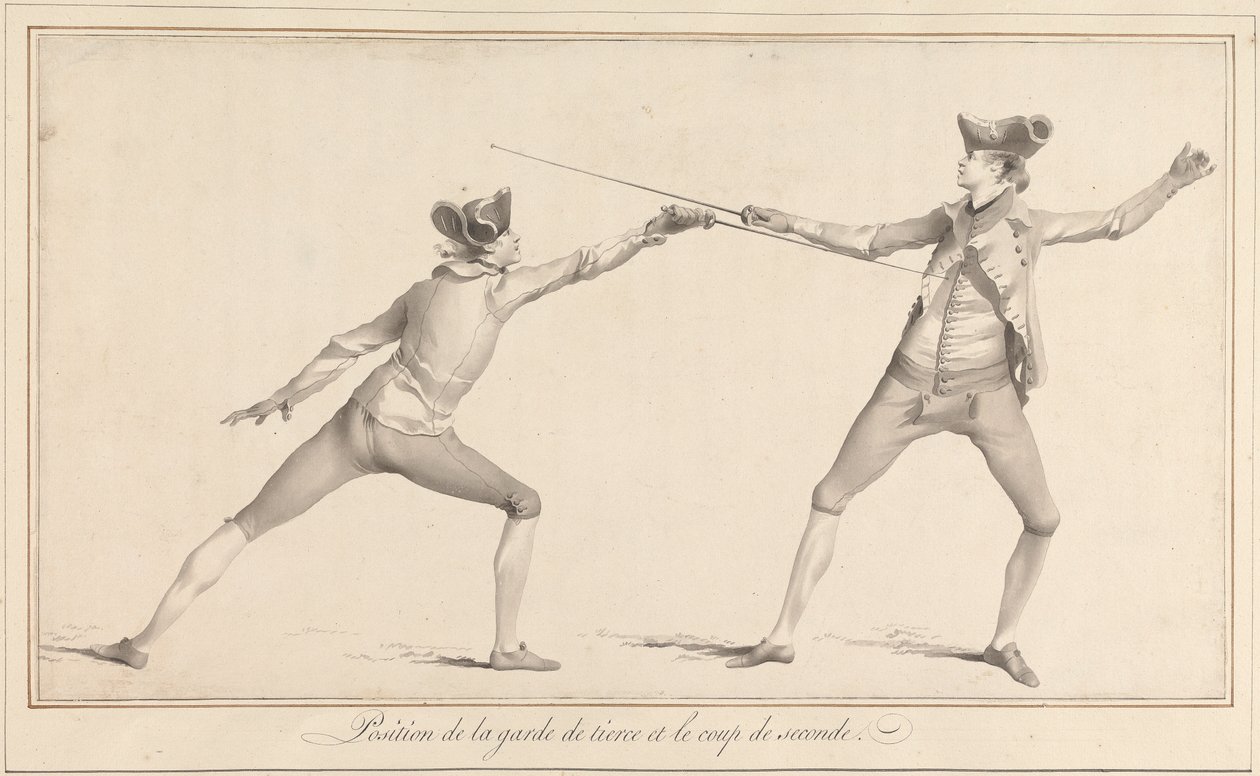 Posizione della guardia di terza e il colpo di seconda da James Gwin