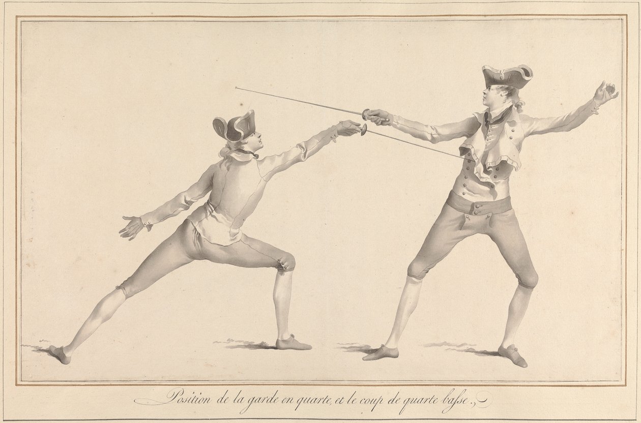 Posizione della Guardia in Quarta, e il Colpo di Quarta Bassa da James Gwin