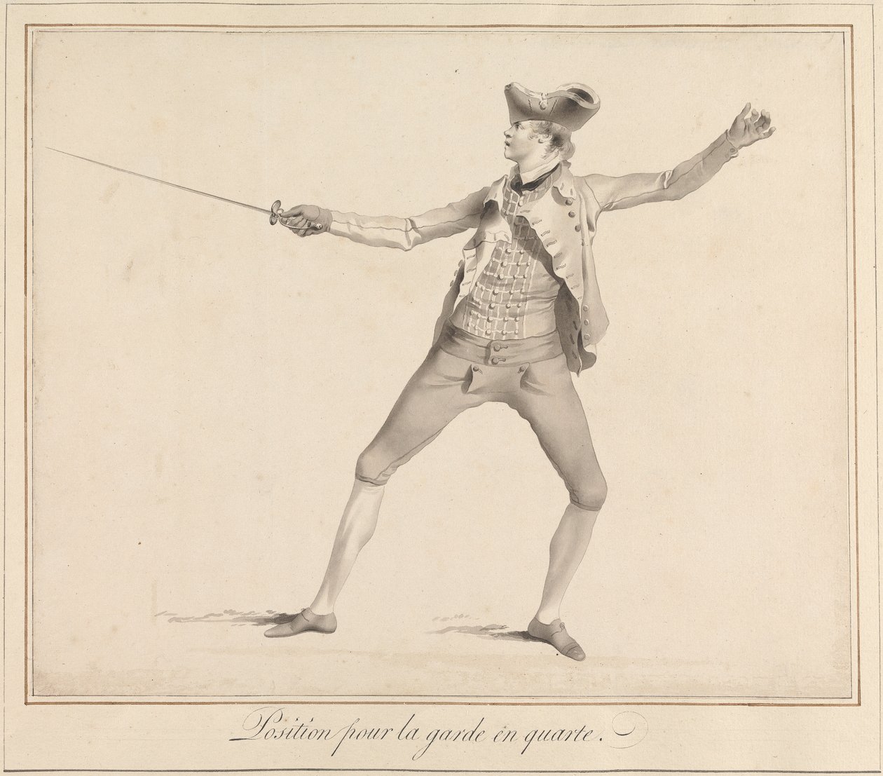 Posizione per la guardia in quarta da James Gwin