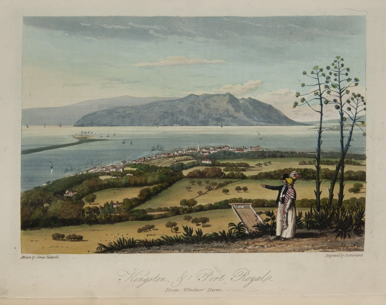Kingston e Port Royale da James Hakewill