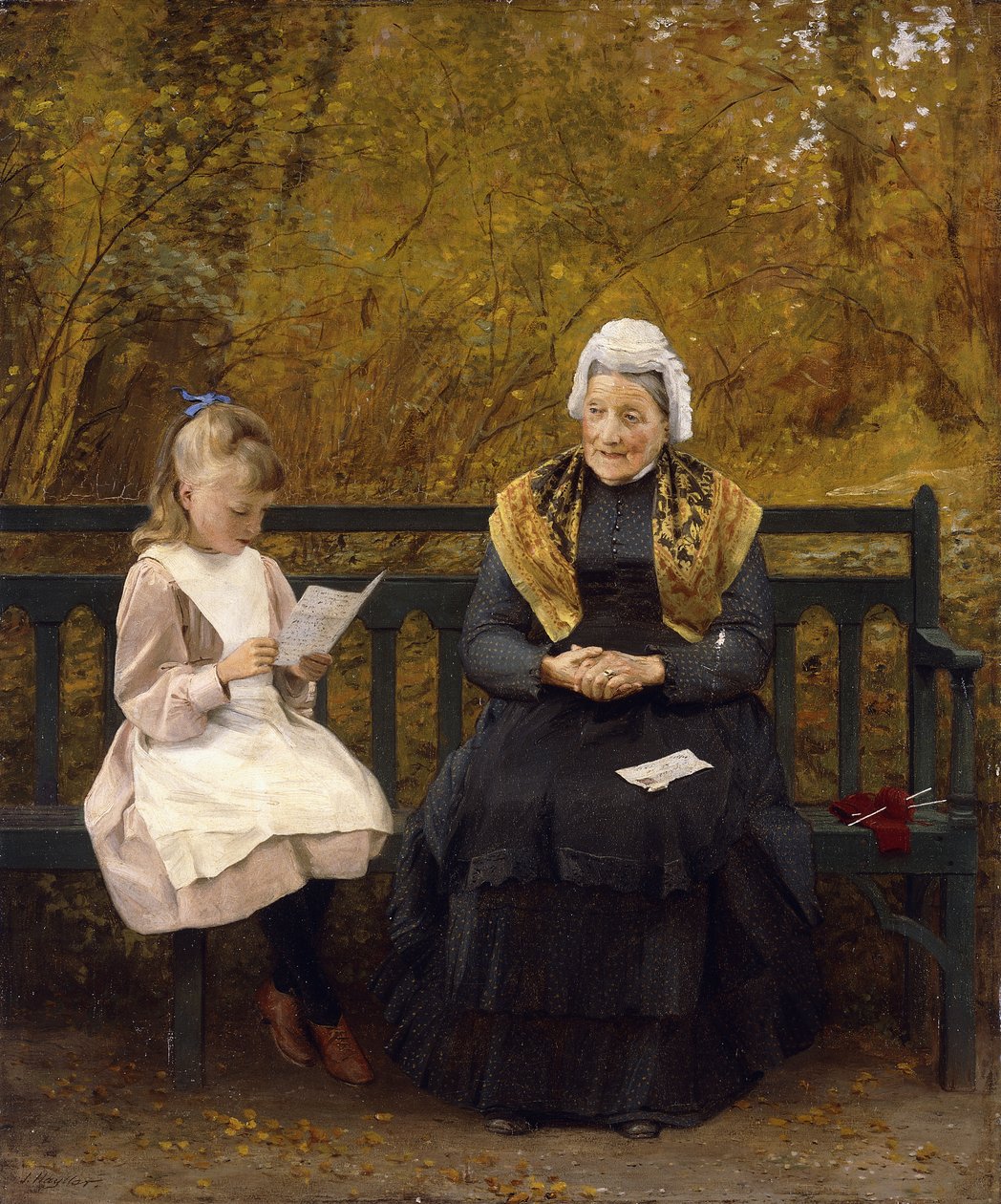 Lettura per la Nonna da James Hayllar