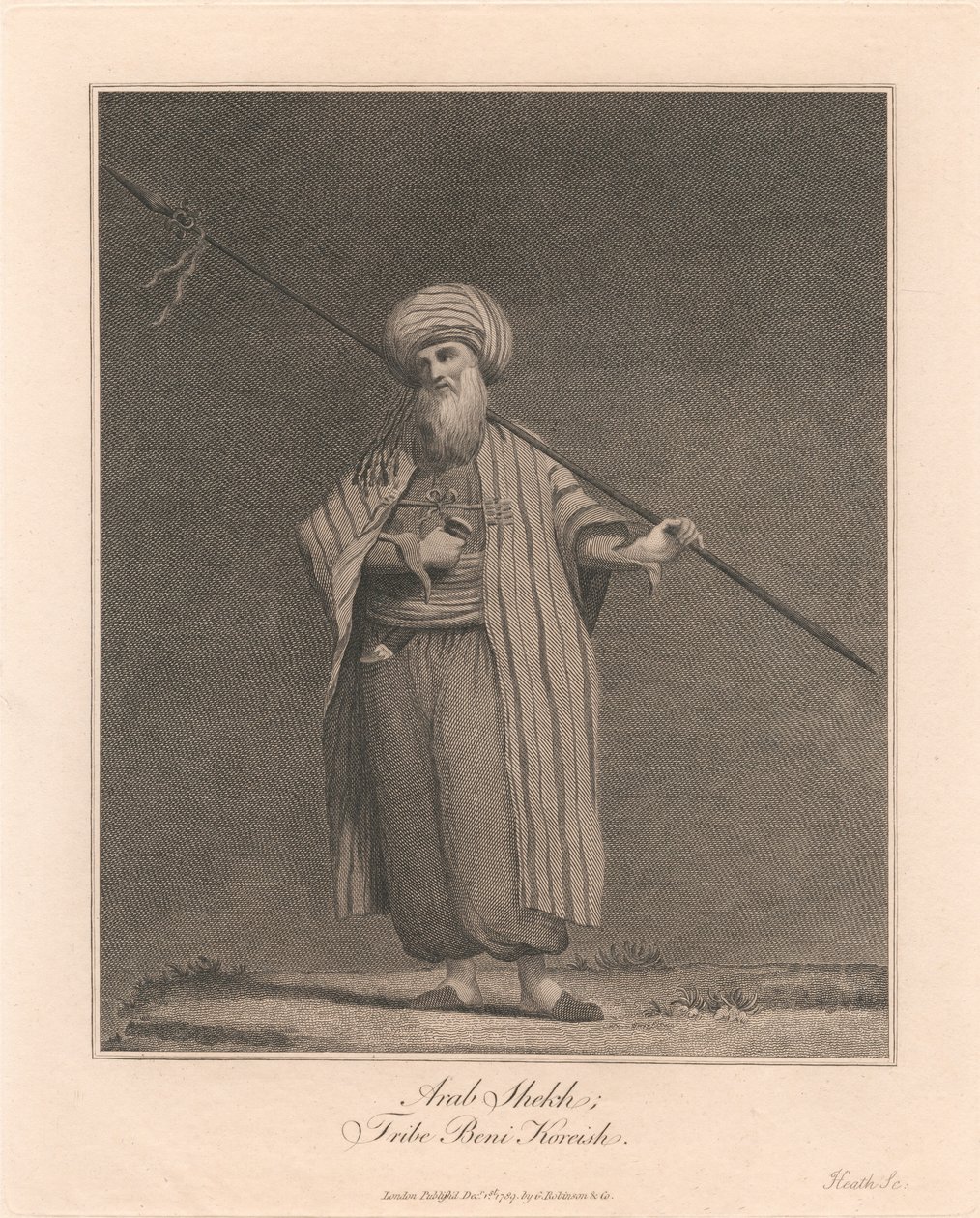 Sheikh arabo, tribù dei Beni Koreish da James Heath