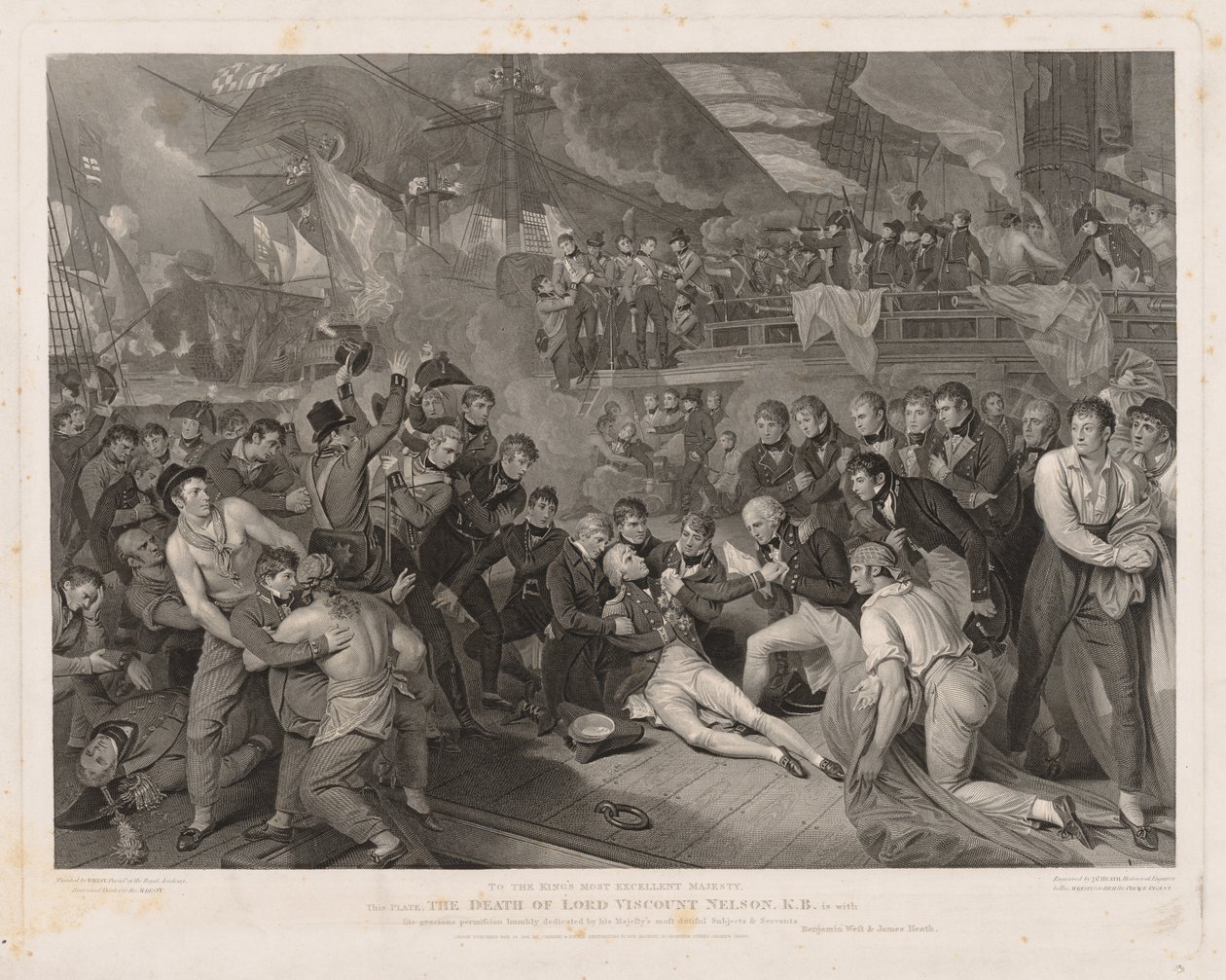 Morte di Lord Nelson da James Heath
