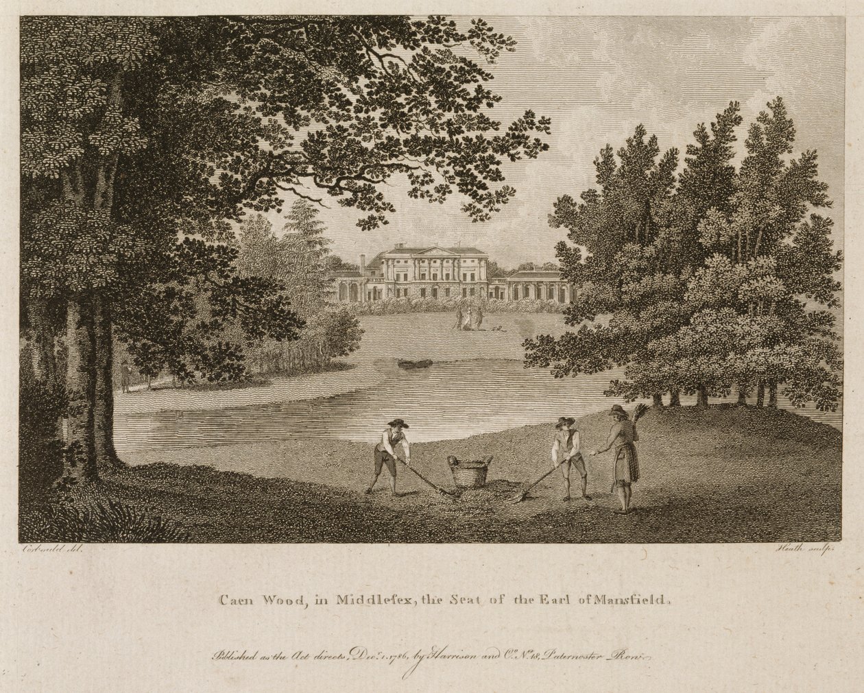 Kenwood House, Hampstead, Londra, 1786 da James Heath