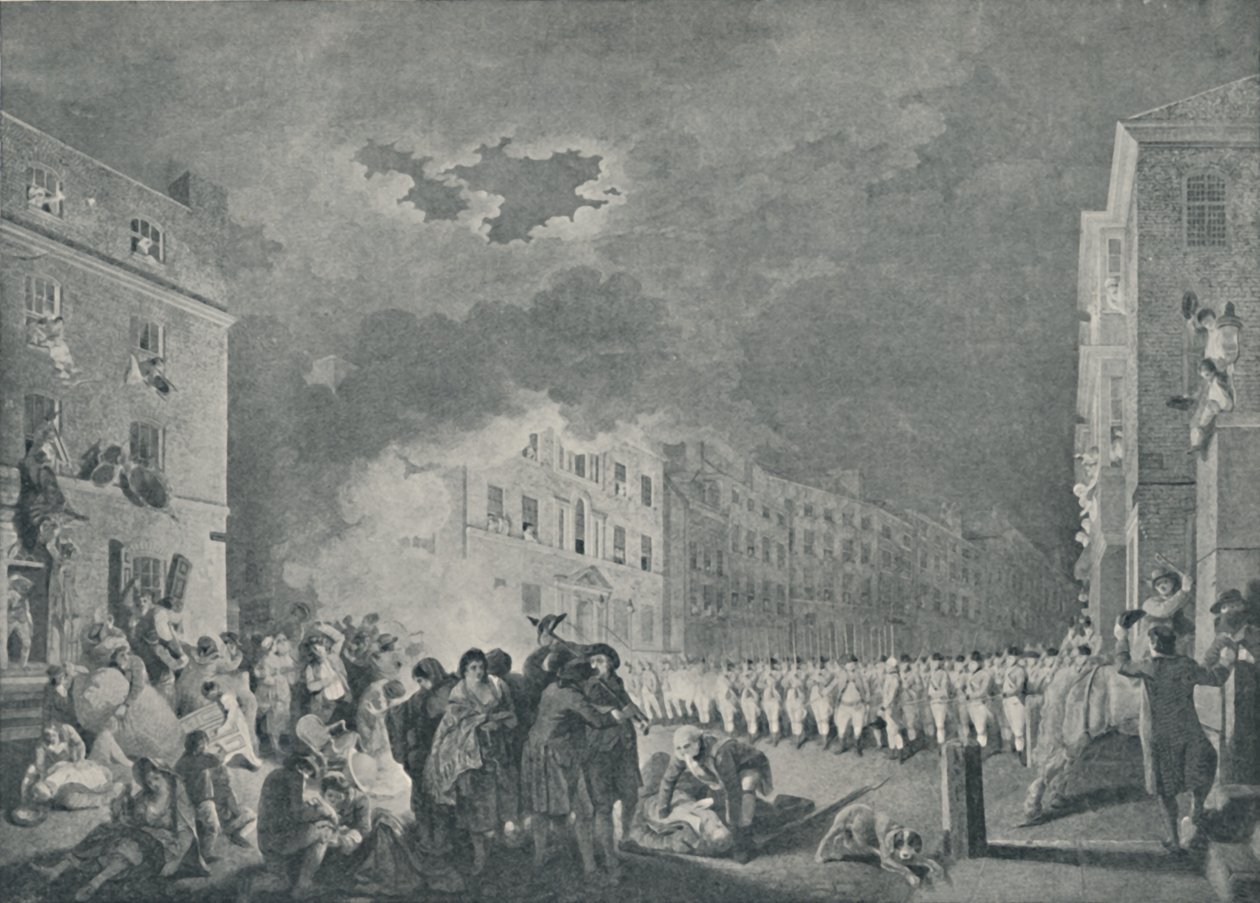 La rivolta in Broad Street, 7 giugno 1780, 1920 da James Heath
