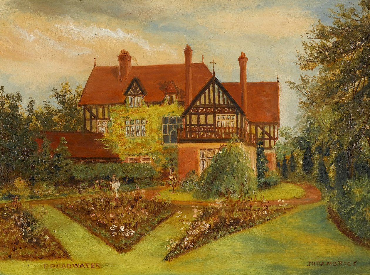 Broadwater (Kenilworth Road e Earlsdon Avenue, Coventry), inizio del XX secolo (olio su tavola) da James Henry Bambrick