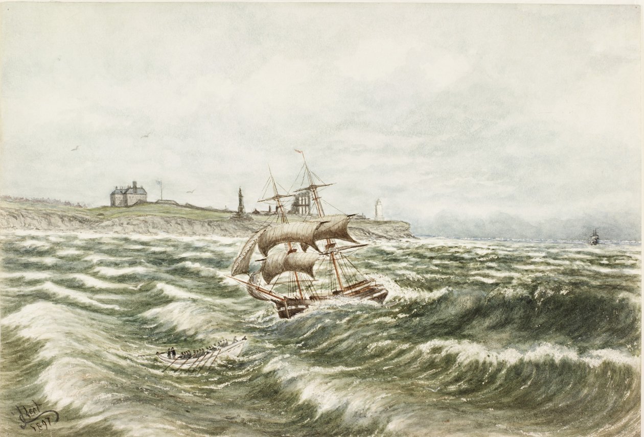 Salvataggio al largo di Tynemouth da James Henry Cleet