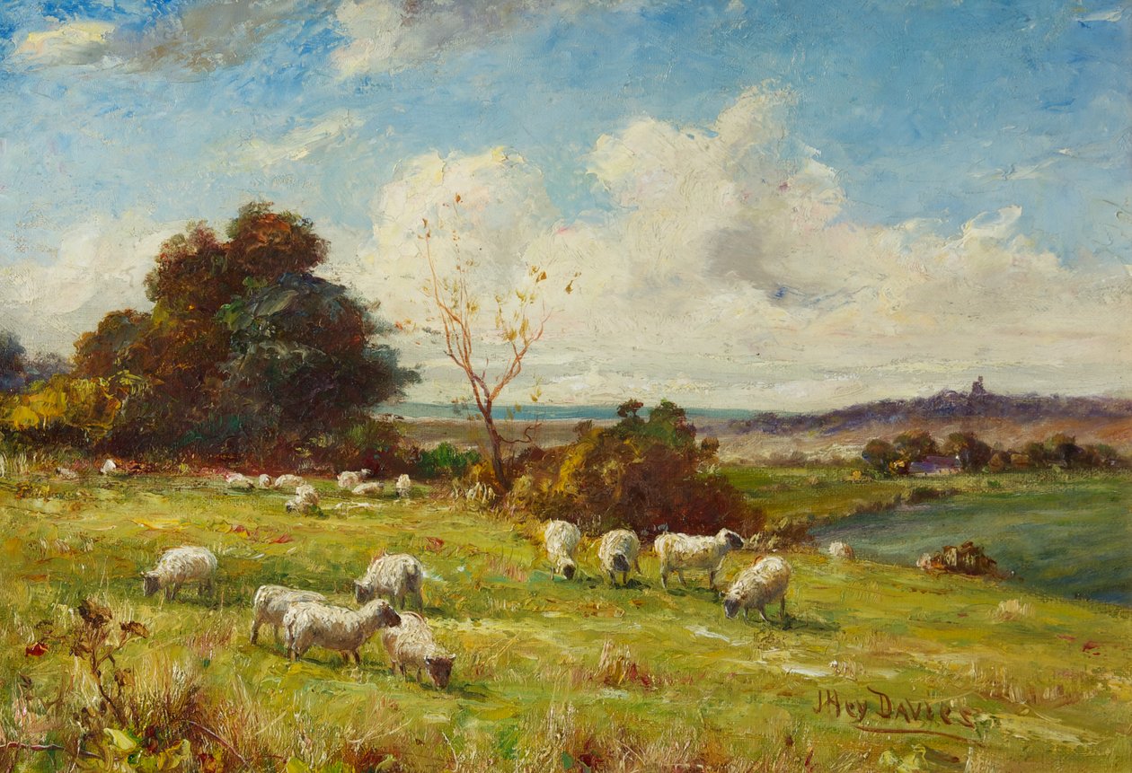 Una pastorale, 1910 circa (dipinto) da James Hey Davies