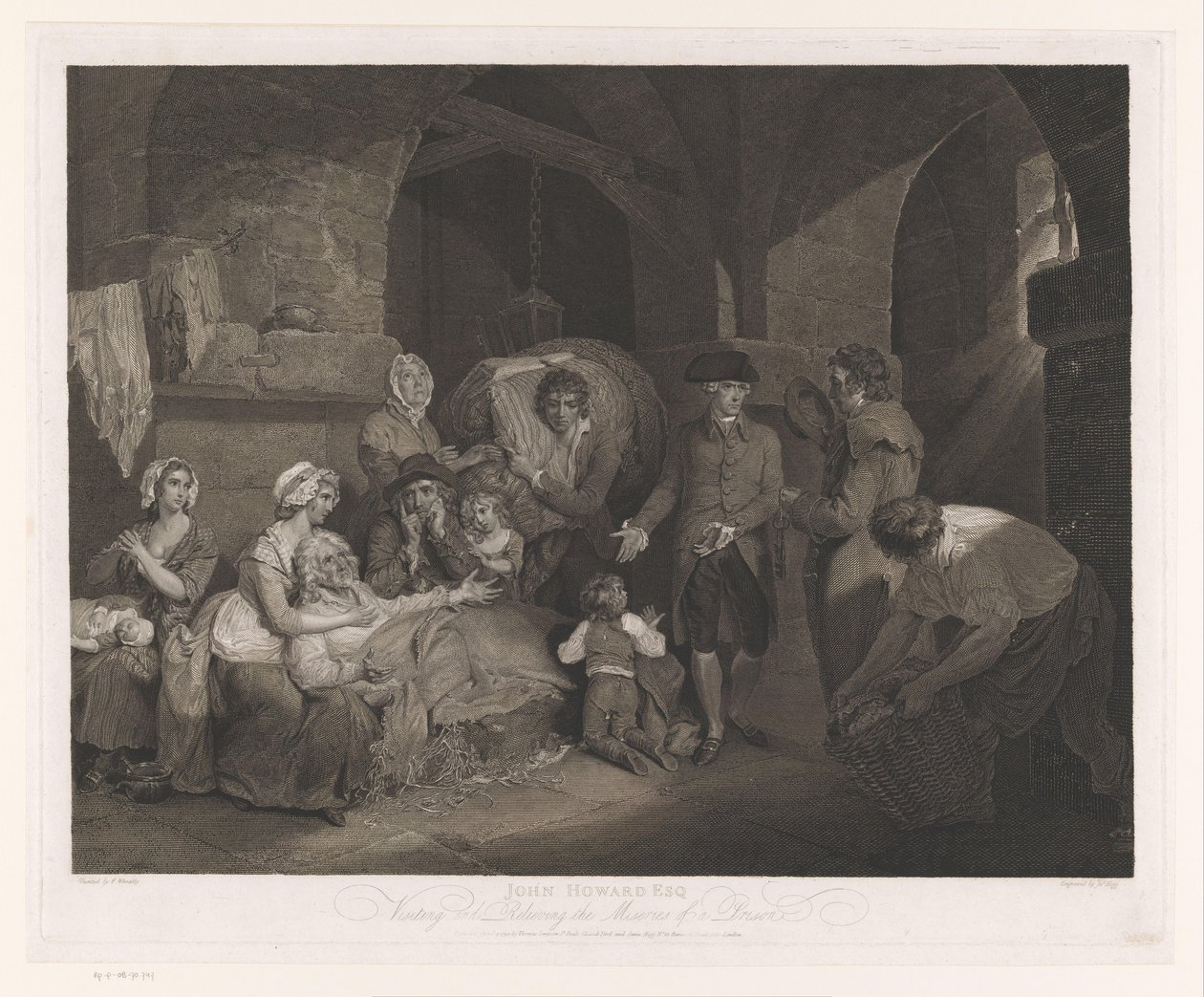 John Howard visita una famiglia in prigione da James Hogg