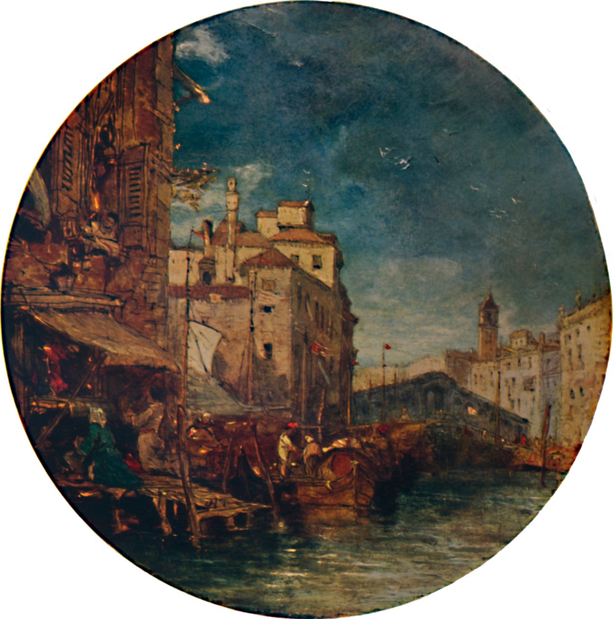 Veduta sul Canal Grande, Venezia, con il Rialto in lontananza da James Holland