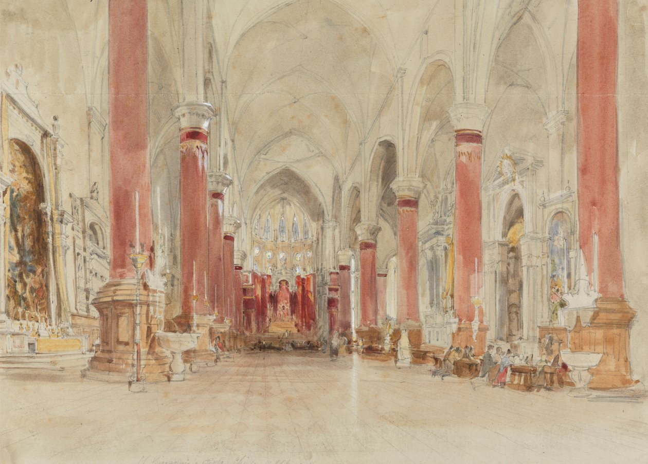 Interno della Chiesa di San Giovanni e Paolo, Venezia da James Holland
