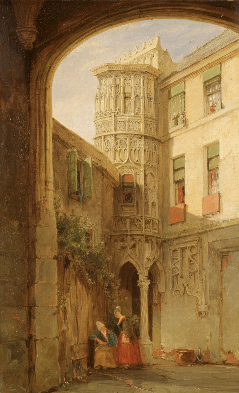 I resti del Palazzo di Filippo il Bello, 1835 da James Holland