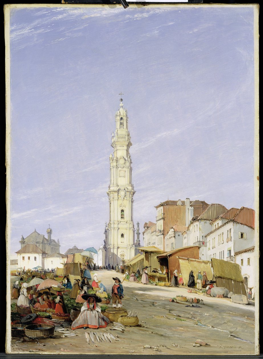 Torre dos Clerigos, Oporto, Portogallo, 1837 da James Holland