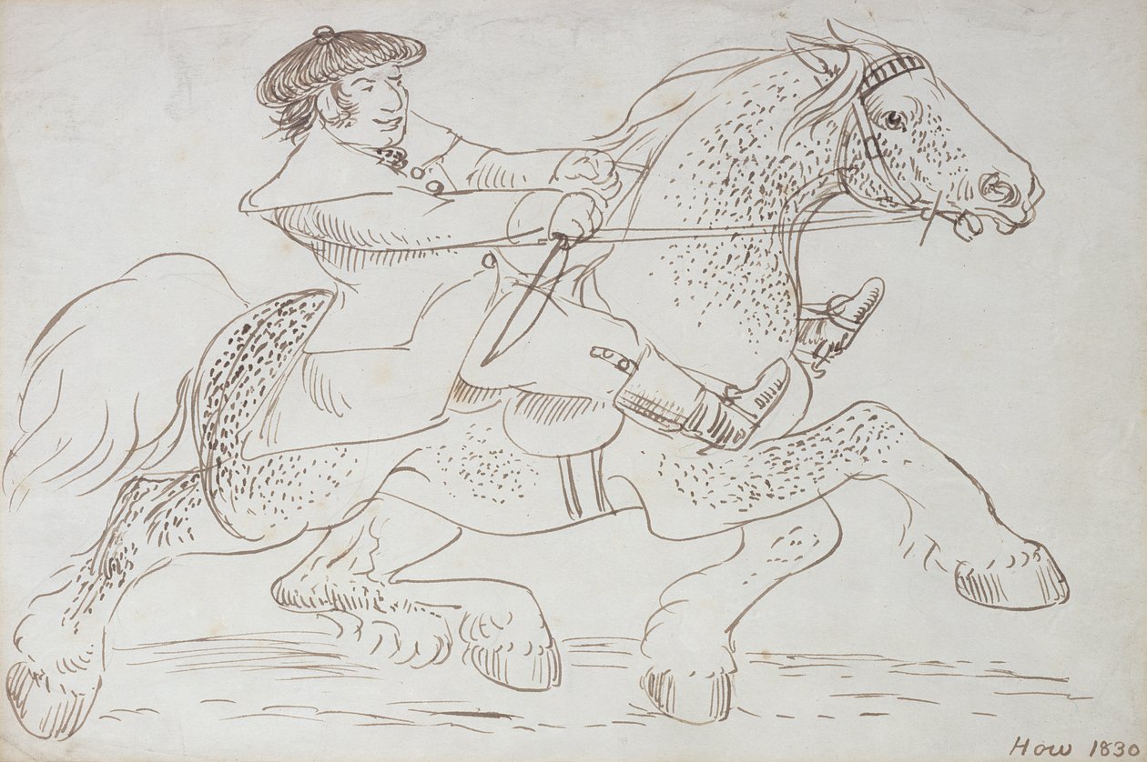 Un Commerciante di Cavalli Mette alla Prova un Giovane Clydesdale, 1830 da James Howe
