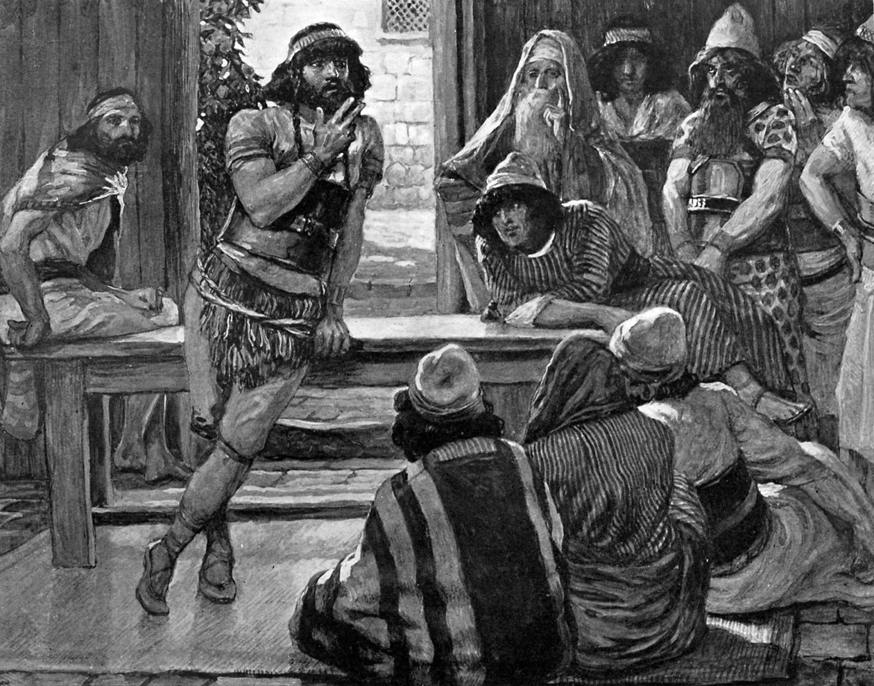Sansone propone un enigma di Tissot - Bibbia da James Jacques Joseph (after) Tissot