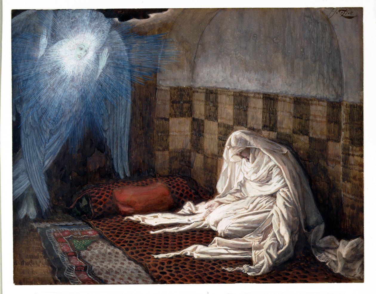 Annunciazione, illustrazione per La Vita di Cristo, c.1886-96 da James Jacques Joseph Tissot