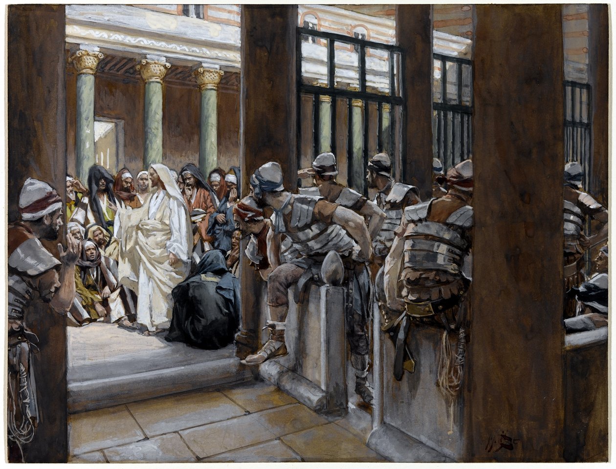 Ma nessuno gli mise le mani addosso, illustrazione per La vita di Cristo da James Jacques Joseph Tissot