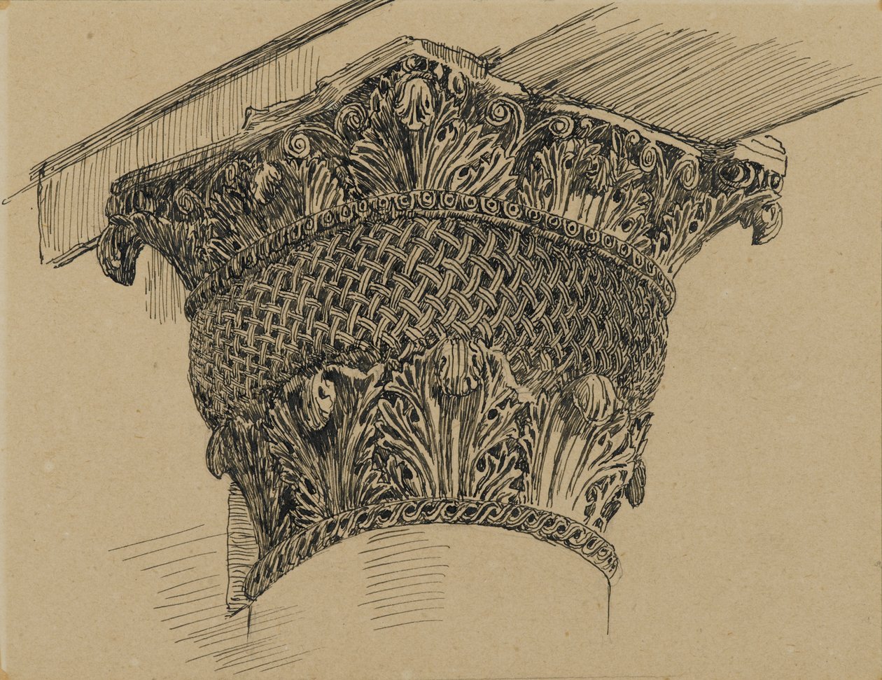 Capitello dalla Moschea di El-Aksa, illustrazione da La Vita di Nostro Signore Gesù Cristo, 1886-94 da James Jacques Joseph Tissot