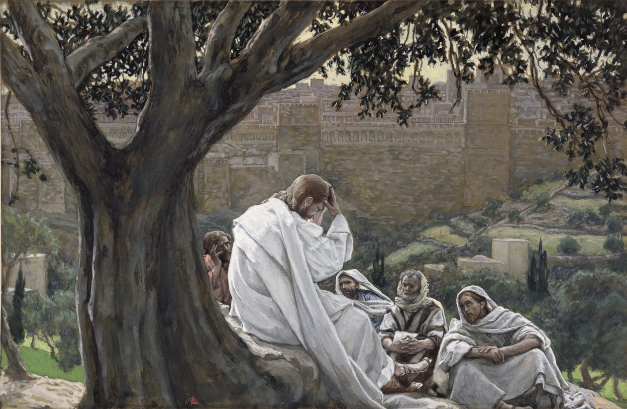 Cristo predice la distruzione del tempio (illustrazione per La vita di Cristo) da James Jacques Joseph Tissot
