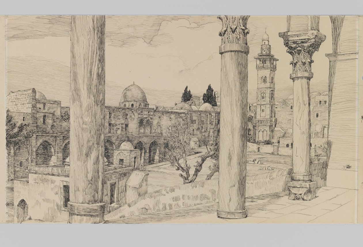 Esplanade del Haram, illustrazione da La vita di Nostro Signore Gesù Cristo da James Jacques Joseph Tissot