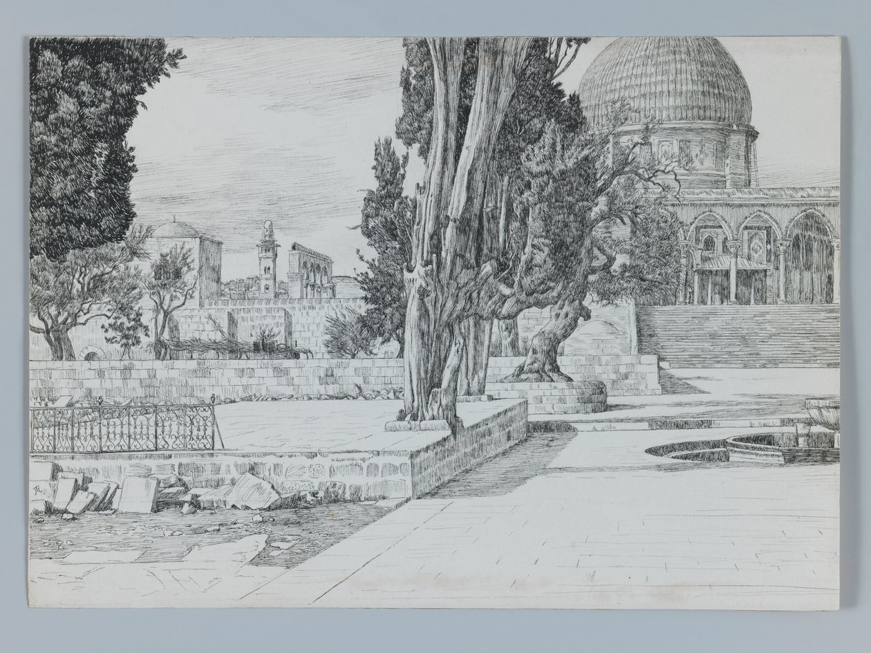 Haram, Moschea di Es-Sakrah, illustrazione da La vita di Nostro Signore Gesù Cristo da James Jacques Joseph Tissot
